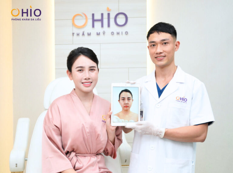 Chị Khánh Linh - Sau khi cân chỉnh và trẻ hóa khuôn mặt bằng Phác đồ Reborn Lift