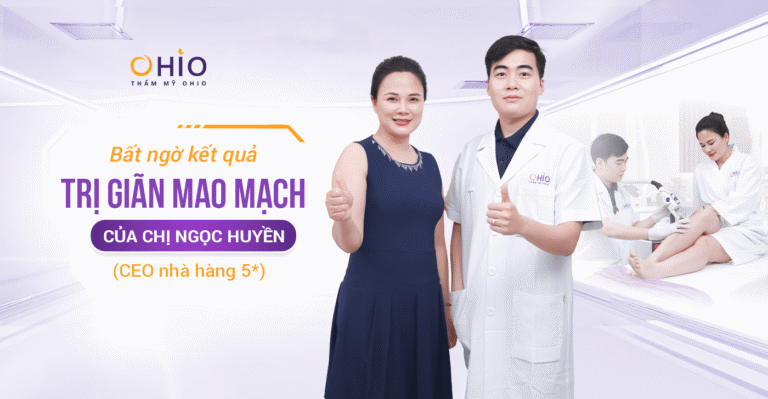 Bật mí cách sạch giãn mao mạch chân lâu năm của bà chủ nhà hàng 5 sao