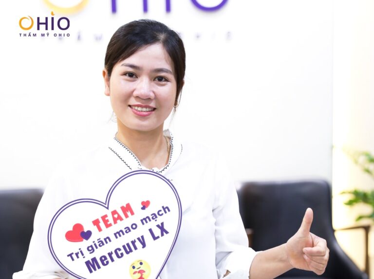 Chị Thu Hiền review kết quả trị giãn mao mạch mũi má sạch 101% tại OHIO