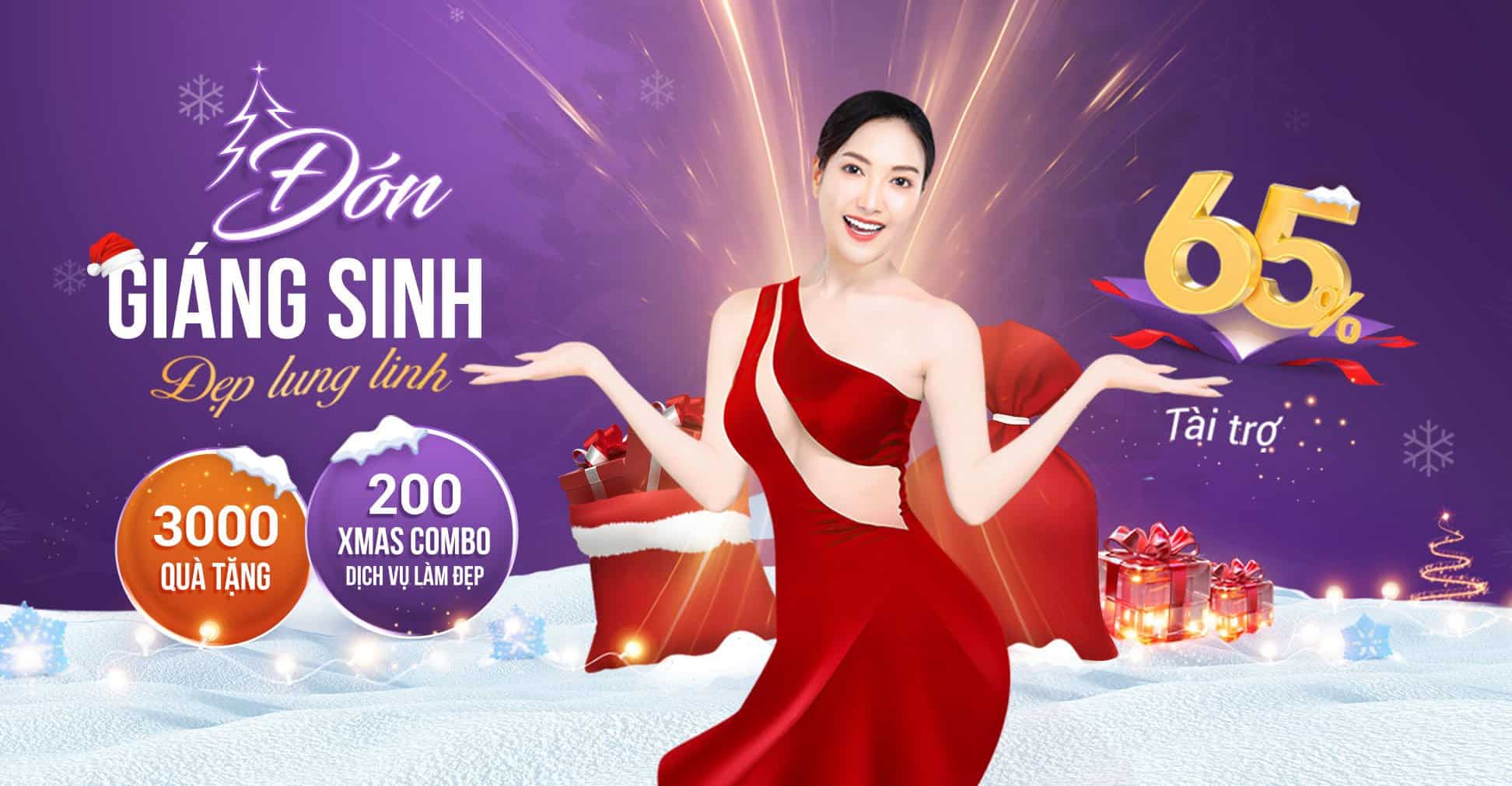 Merry Christmas & Happy New Year 2024 [Tài trợ 65%]: 3000 quà tặng giáng sinh, 200 combo làm đẹp