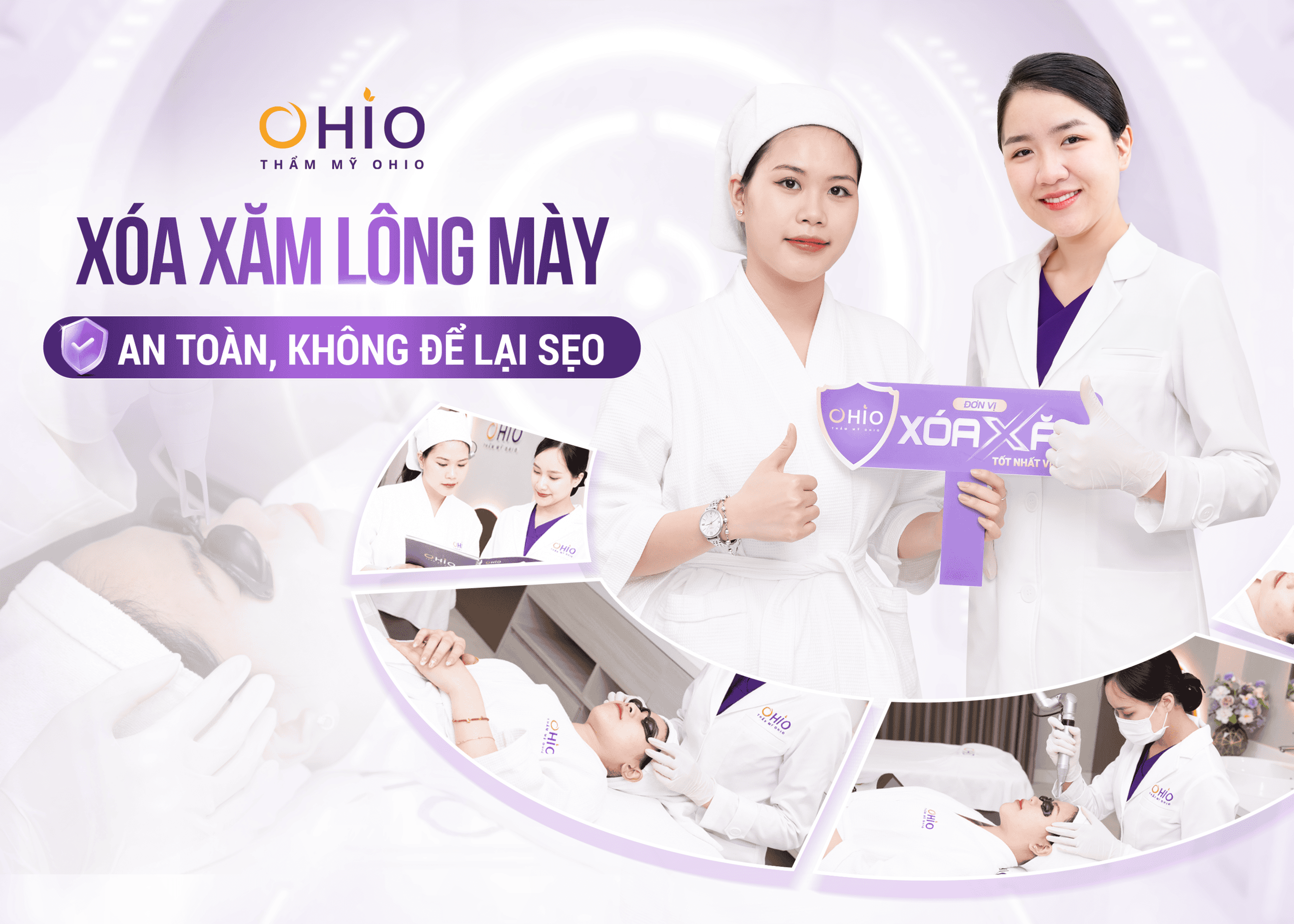 Xóa xăm lông mày loại bỏ mực xăm hiệu quả