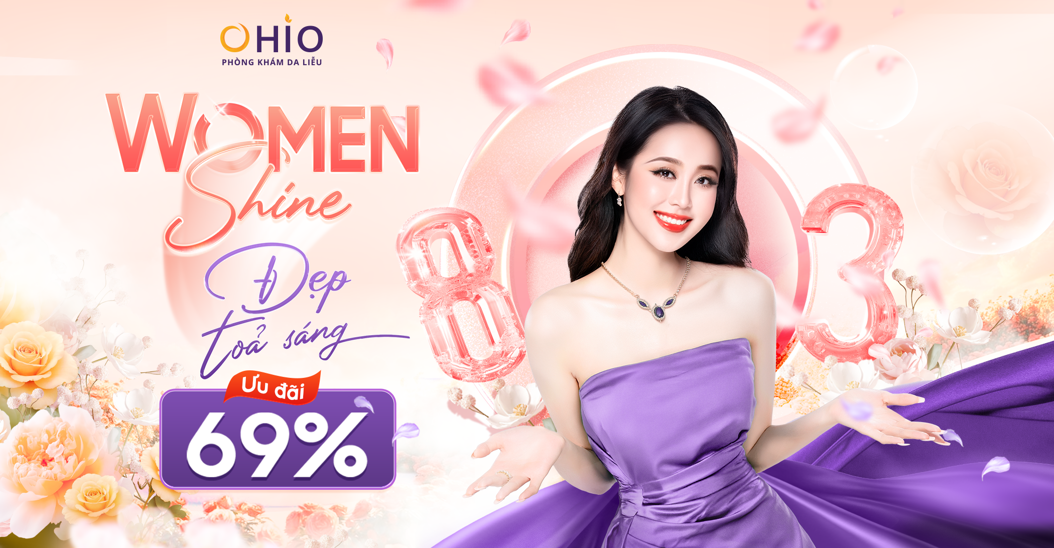 WOMEN SHINE – Đẹp tỏa sáng: Ngập tràn ưu đãi tại phòng khám da liễu OHIO