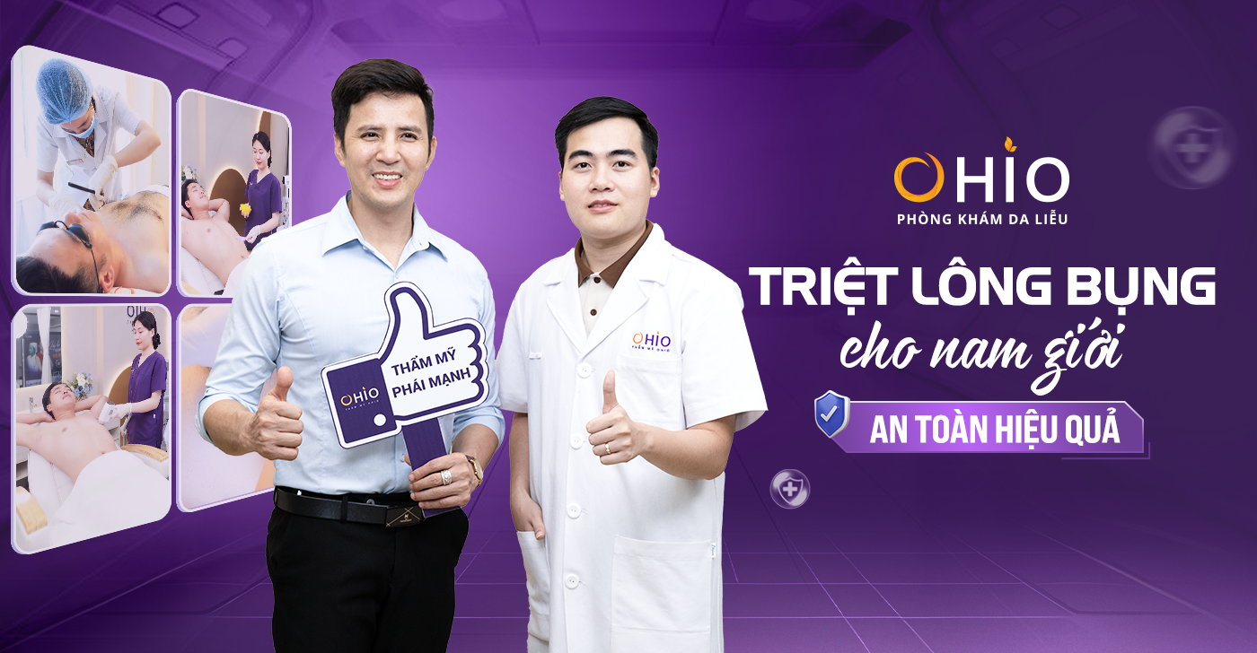 Triệt lông bụng cho Nam giới an toàn, hiệu quả