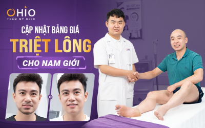 Bảng giá Triệt lông cho Nam giới cập nhật