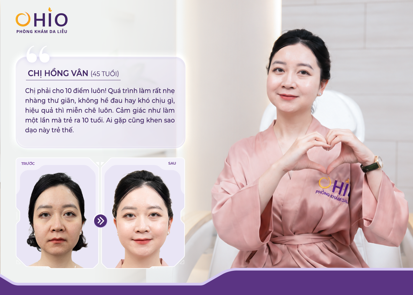Reborn Lift - Phác đồ trẻ hóa tái cấu trúc da toàn diện cho phụ nữ hiện đại - Phòng khám da liễu OHIO Reborn Lift - Phác đồ trẻ hóa tái cấu trúc da toàn diện cho phụ nữ hiện đại