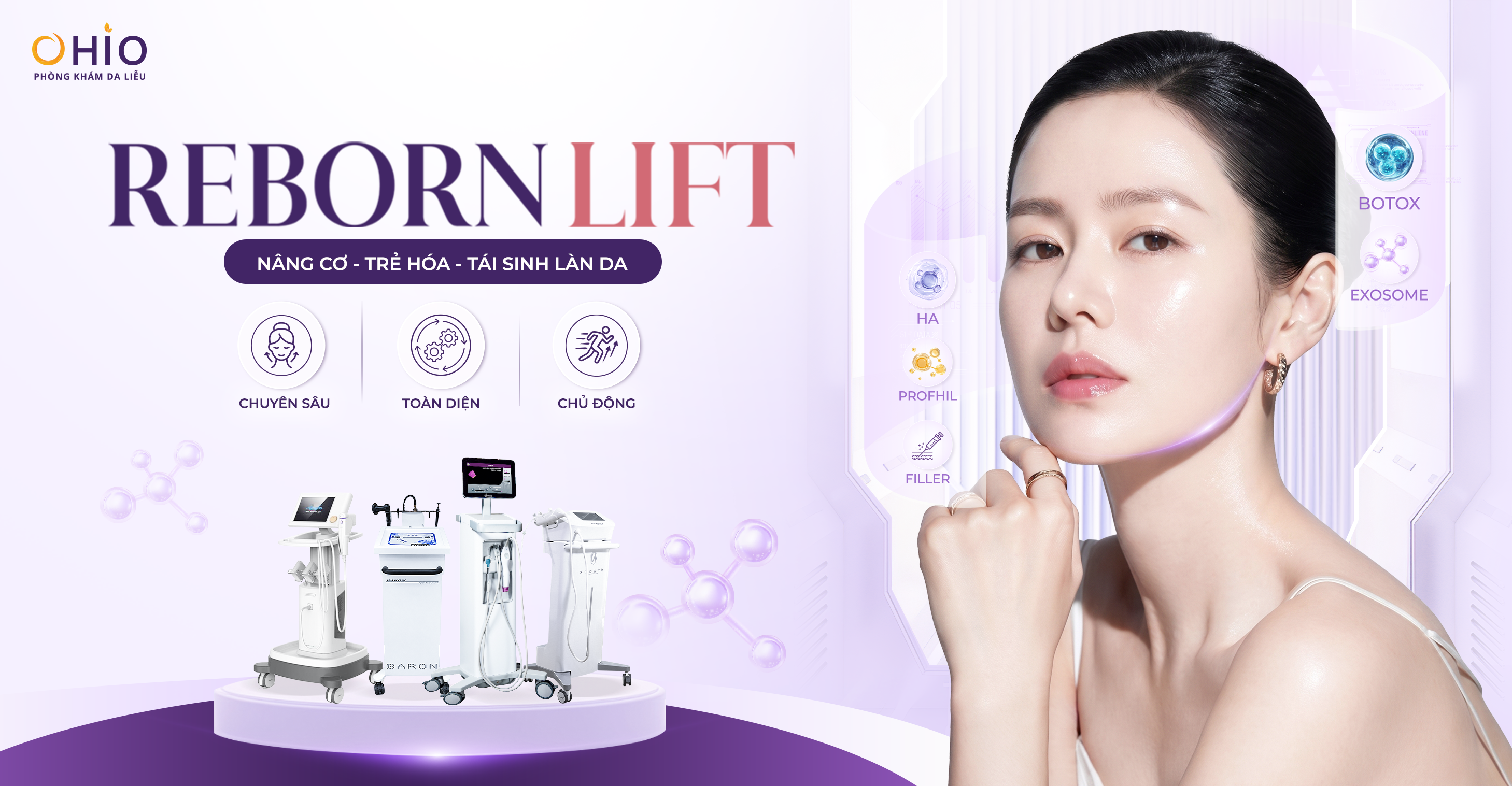 Reborn Lift – Phác đồ trẻ hóa tái cấu trúc da toàn diện cho phụ nữ hiện đại